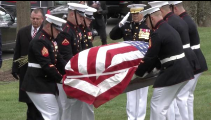 VIDEO: The funeral of Marine Corps legend & Medal of Honor recipient ...