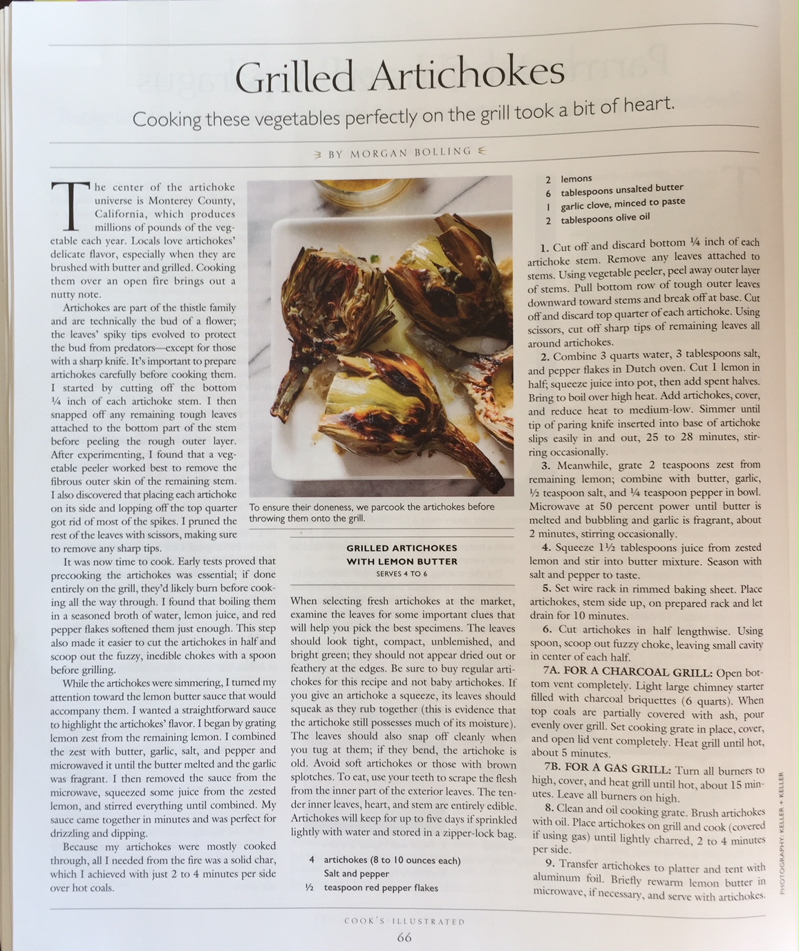 The HEAD CHEF: Grilled Artichokes & a special “Spring Edition” of Cooks ...