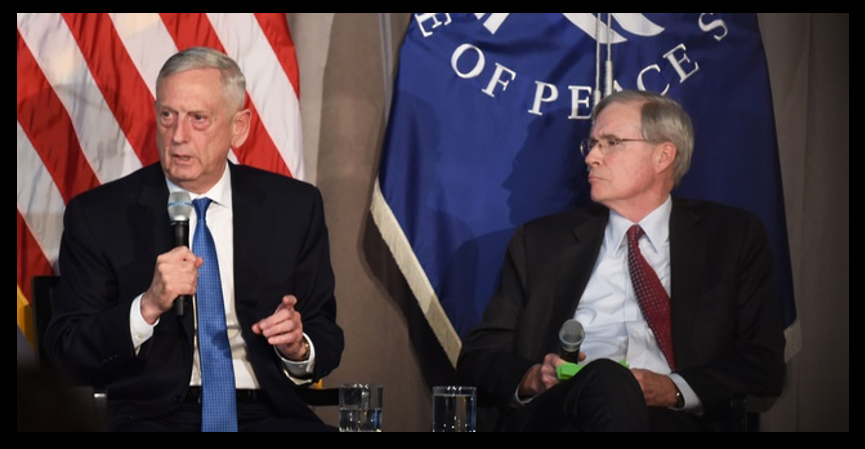 MANDATORY LISTENING:  Secretary of Defense Jim Mattis EXPLAINS MOST OF OUR GLOBAL CONFRONTATIONS at the U.S. Institute of Peace