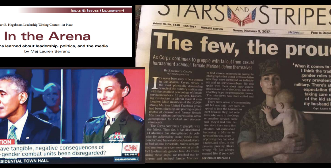 “IN THE ARENA — Lessons about leadership, politics, and the media”:  Major Lauren Serrano wrote that recently, she’ll talk about it here