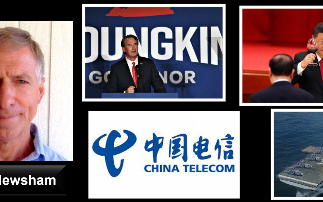THE ALL MARINE RADIO HOUR: Grant Newsham talks Virginia politics (he’s a native) + closed Chinese telecoms in the US + Xi’s absence from Glasgow + Japan’s election + Chinese naval power projection